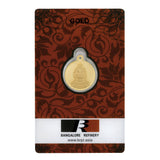 2.5 Gm Round Ramlalla 24k (999) Yellow Gold Pendant - Bangalore Refinery