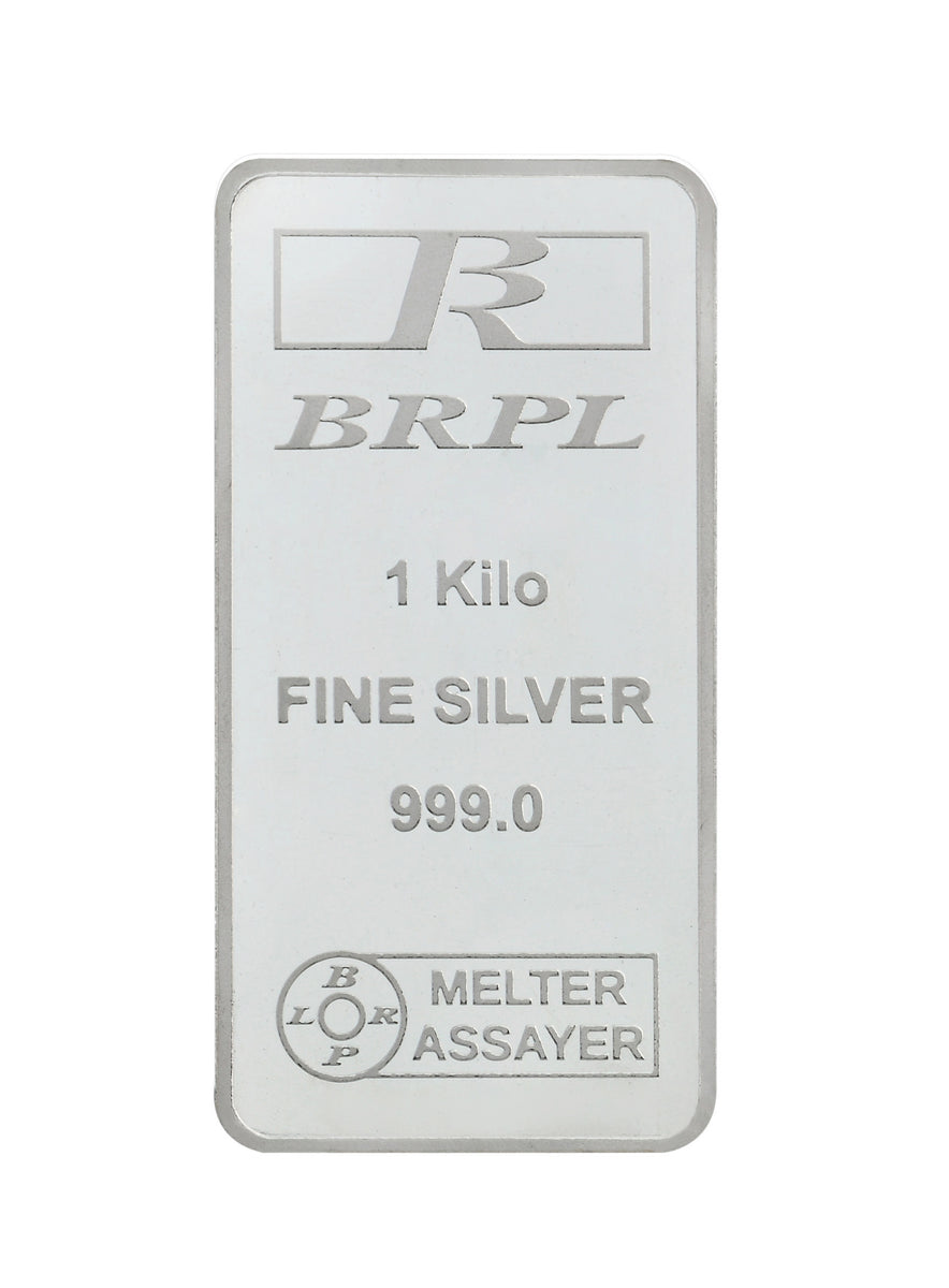 1000 Gram Silver Bar (999 Purity) 1kg – Bangalore Refinery