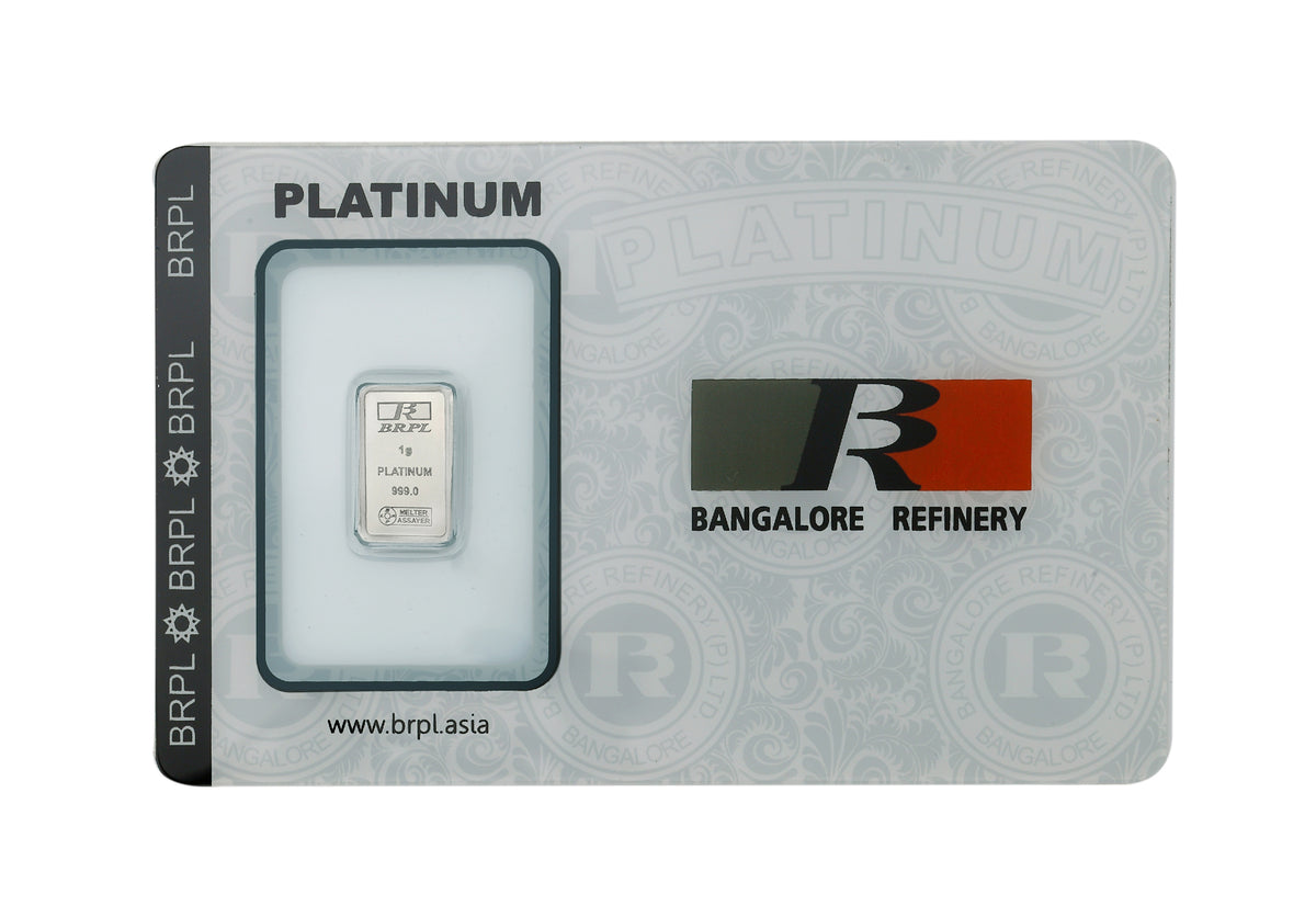 Gram Platinum Bar (999 Purity) – Bangalore Refinery