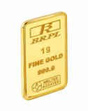 1 Gram Gold Bar 24kt(999.9 Purity) - Bangalore Refinery