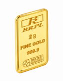 2 Gram Gold Bar 24kt (999.9 Purity) - Bangalore Refinery