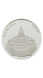 Ram Mandir Silver Coin (999 Purity) - Bangalore Refinery