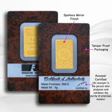 5 Gram Lord Balaji Gold Bar 24kt(999.9 Purity) - Bangalore Refinery
