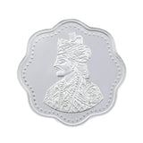 10 Gram King Flower Shape Silver Coin (999 Purity) - Bangalore Refinery