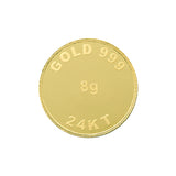 8 Gram 24kt Gold Rose Coin  (999 Purity) - Bangalore Refinery