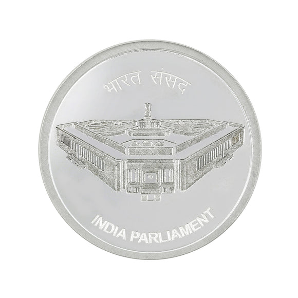 20 Gram India Parliament Silver Coin (999 Purity) - Bangalore Refinery
