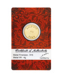 4 Gram Lakshmi Gold Coin 22kt (916 Purity) - Bangalore Refinery