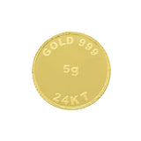5 Gram Gold Coin 24kt (999 Purity) - Bangalore Refinery