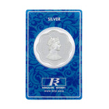 10 Gram Victoria Empress Flower Shape Silver Coin (999 Purity) - Bangalore Refinery
