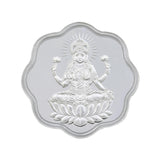 10 Gram Lakshmi Flower Shape Silver Coin (999 Purity) - Bangalore Refinery