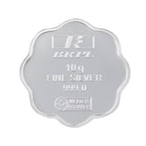 10 Gram Lakshmi Flower Shape Silver Coin (999 Purity) - Bangalore Refinery