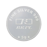 5 Gram 999 Purity Raksha Bandhan Gifting Silver Foil Coin - Bangalore Refinery