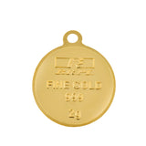 5.2 Gm Round Ganesh 24k (999) Yellow Gold Pendant (Without hook) - Bangalore Refinery