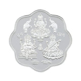 10 Gram 3 in 1 Flower Shape Silver Coin (999 Purity) - Bangalore Refinery