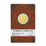 4 Gram Gold Coin 24kt(999 Purity) - Bangalore Refinery