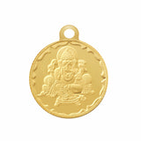 5.2 Gm Round Ganesh 24k (999) Yellow Gold Pendant (Without hook) - Bangalore Refinery