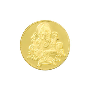 1 Gram Ganesh Gold Coin 24kt(999 Purity) - Bangalore Refinery