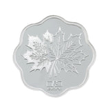 10 Gram Leaf Flower Shape Silver Coin (999 Purity) - Bangalore Refinery