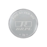 2gm 999 Purity Silver Coins - Bangalore Refinery