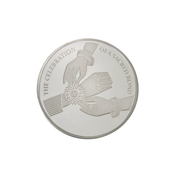 10 Gram Raksha Bandhan Silver Coin (999 Purity) - Bangalore Refinery