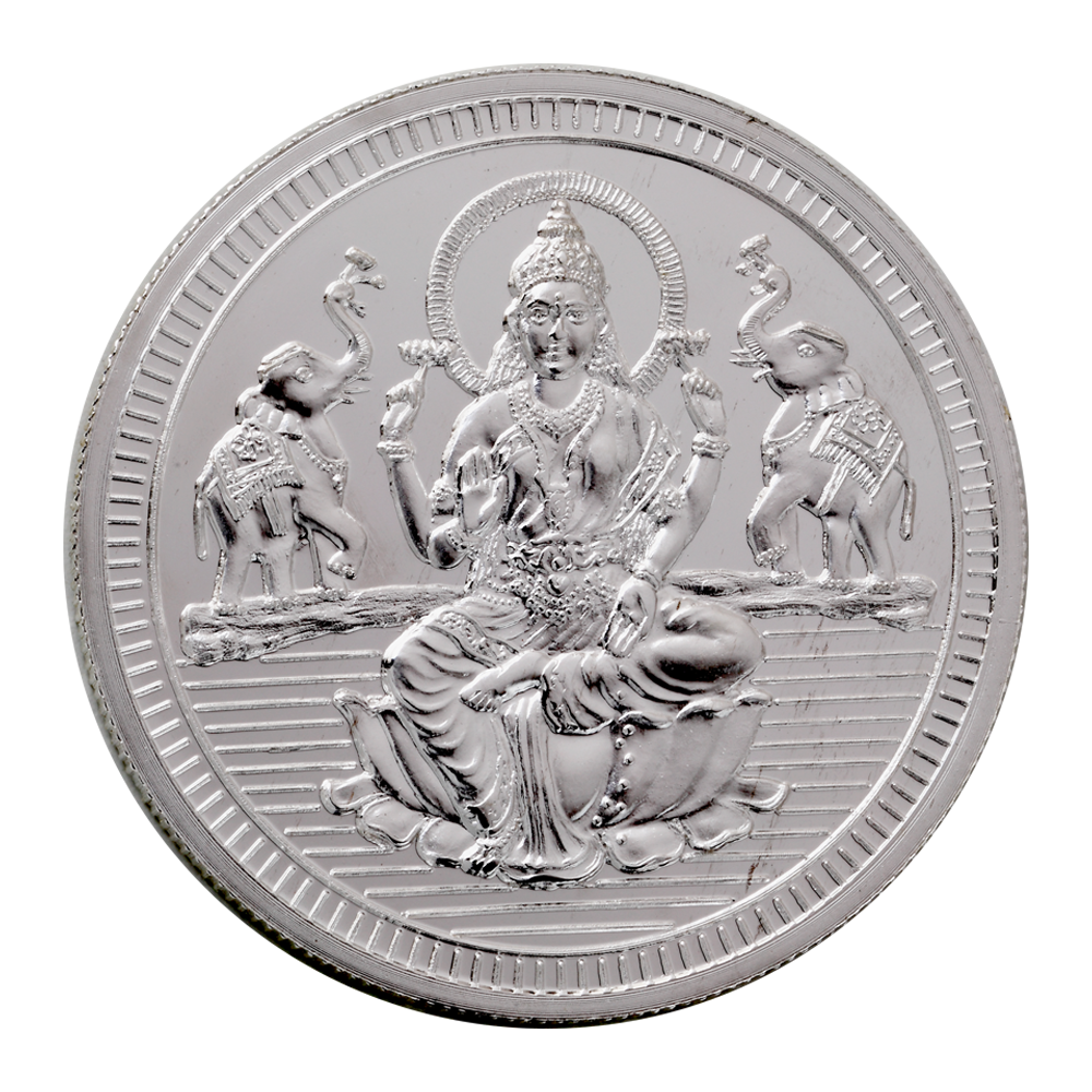 50 Gram Lakshmi Silver Coin (999 Purity)