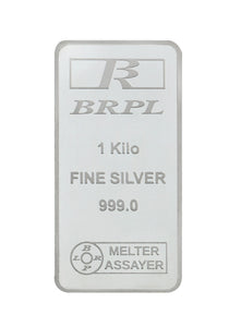 1000 Gram Silver Bar (999 Purity) 1kg - Bangalore Refinery