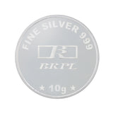 10 Gram Om Silver Coin (999 Purity) - Bangalore Refinery