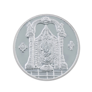 5 Gram Lord Balaji  Silver Coin (999 Purity) - Bangalore Refinery