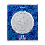 100 Gram Om  Silver Coin (999 Purity) - Bangalore Refinery