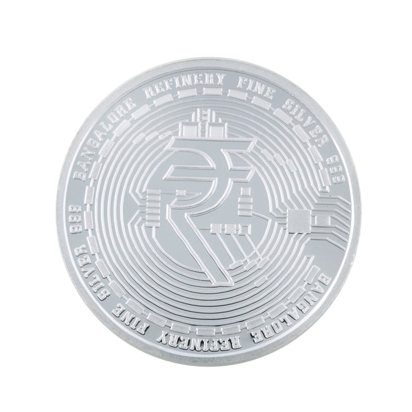 50 Gram Crypto Silver Coin (999 Purity)