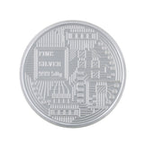 50 Gram Crypto Silver Coin (999 Purity) - Bangalore Refinery