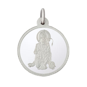 5 gm Round Hanuman Silver Pendant(999 Purity) - Bangalore Refinery