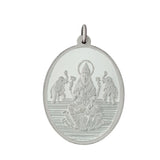 10 gm Oval Laxmi Silver Pendant(999 Purity) - Bangalore Refinery