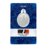 10 gm Oval Laxmi Silver Pendant(999 Purity) - Bangalore Refinery