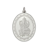 10 gm Oval Ganesh Silver Pendant(999 Purity) - Bangalore Refinery