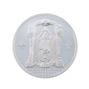 100 Gram Lord Balaji Silver Coin (999 Purity) - Bangalore Refinery