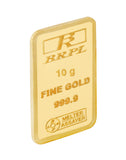 10 Gram Gold Bar 24kt (999.9 Purity) - Bangalore Refinery