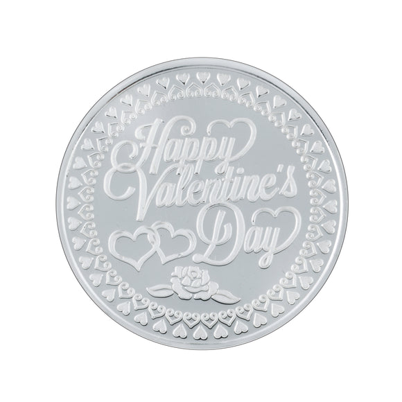 20 Gram Happy Valentine Day Silver Coin (999 Purity) - Bangalore Refinery