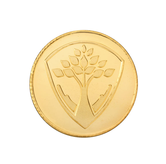 10 Gram 24kt (999 Purity) Banyan Tree Gold Coin - Bangalore Refinery