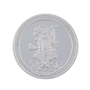 20 Gram Lord Shrinath ji Silver Coin (999 Purity) - Bangalore Refinery