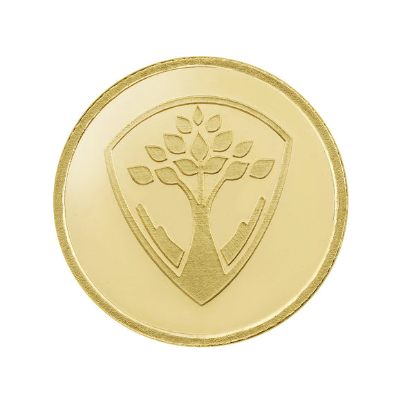 4 Gram 24kt (999 Purity) Banyan Tree Gold Coin - Bangalore Refinery