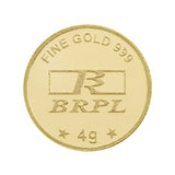4 Gram 24kt (999 Purity) Banyan Tree Gold Coin - Bangalore Refinery