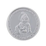 10 Gram Lord Bala Krishna Silver Coin (999 Purity) - Bangalore Refinery