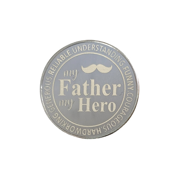 20 Gram  Father's Day Silver Coin (999 Purity) - Bangalore Refinery